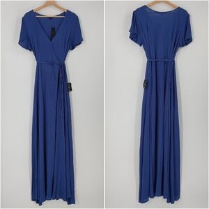 Lulu's Heart of Marigold Wrap Maxi Dress